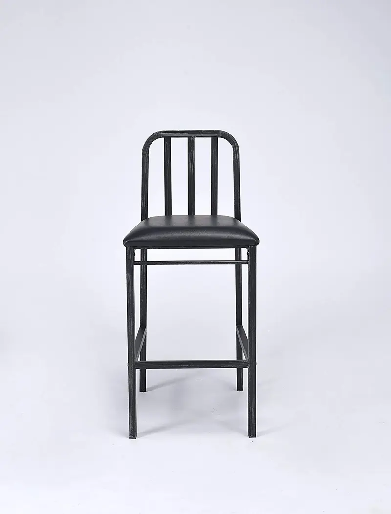 pc Black And Antique Black Bar Chair By Homeroots