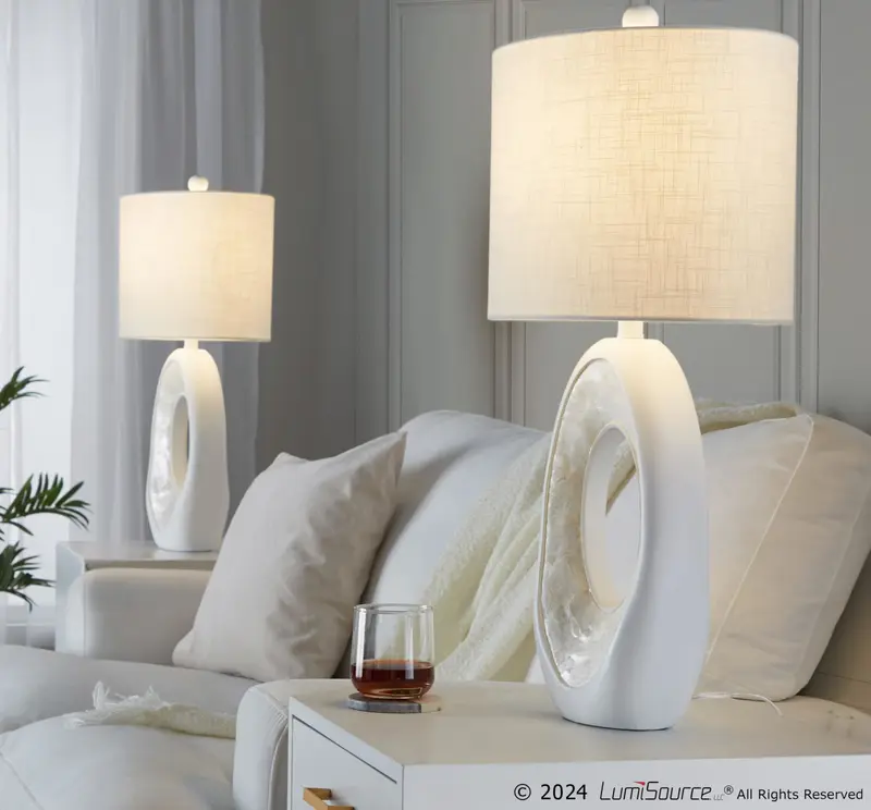 Pearl 29" Polyresin Table Lamp - Set of 2 By LumiSource - GPT29-PEARL WW2