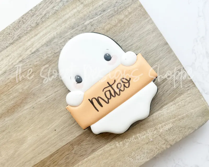 Peeking Plaque Ghost - Cookie Cutter