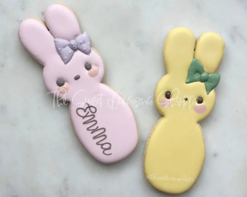 Peeps Long and Skinny with bow- Cookie Cutter