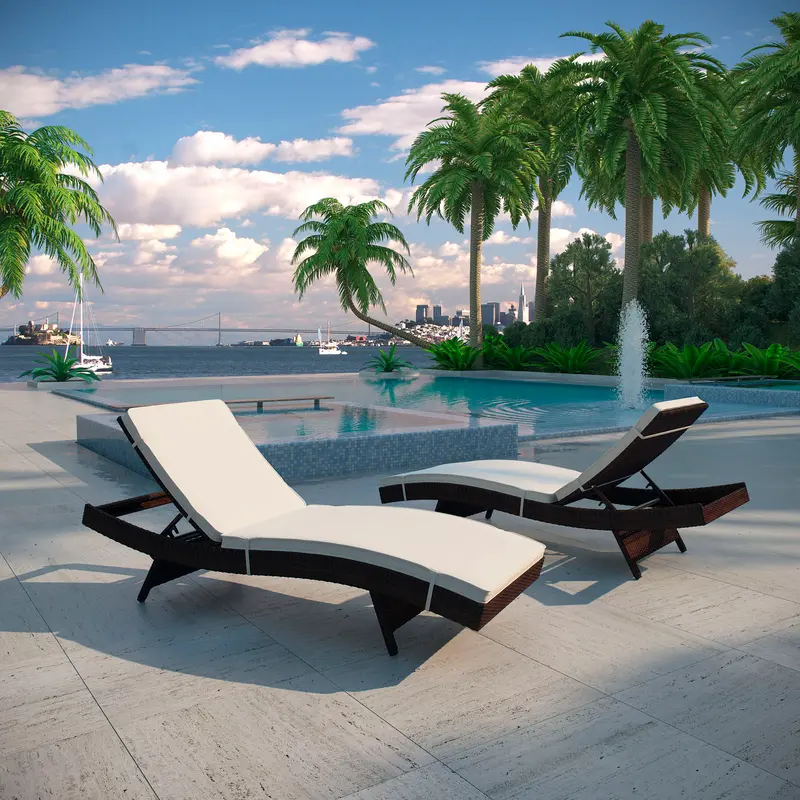 Peer Outdoor Patio Chaise Set of 2 by Modway