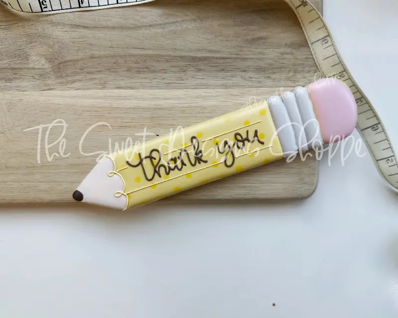 Pencil Plaque 5.75" x 1.5" - Cookie Cutter