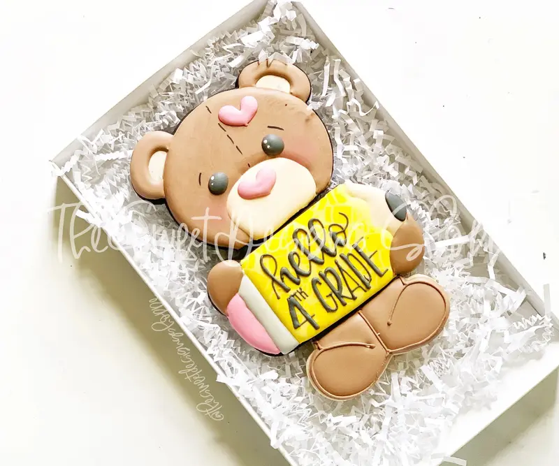 Pencil School Bear Set - Cookie Cutters