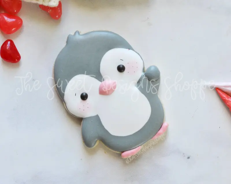 Penguin with Balloon - Cookie Cutter