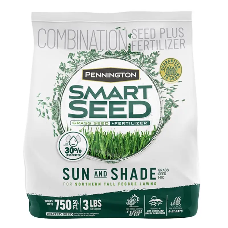 Pennington Smart Seed Tall Fescue Grass Sun or Shade Grass Seed and Fertilizer 3 lb - Deal of The Week