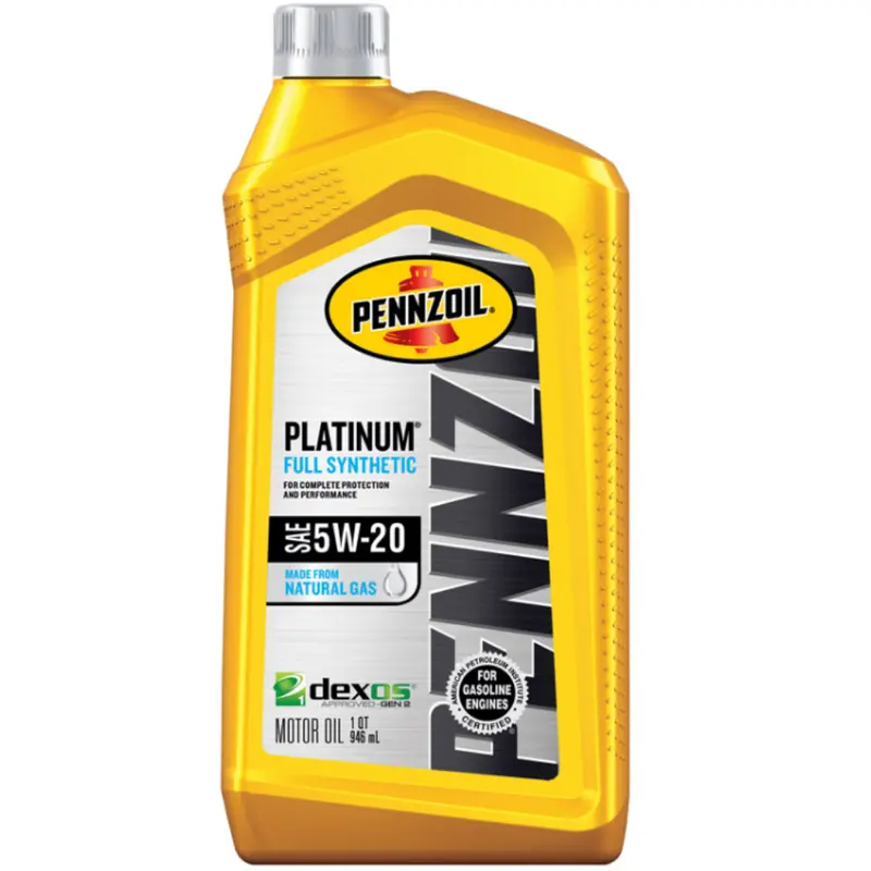 PENNZOIL Platinum 5W-20 4 Cycle Engine Premium Synthetic Motor Oil 1 qt.  - Deal of The Week