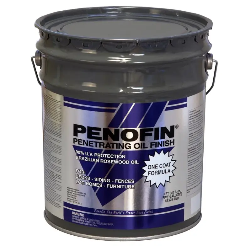 Penofin Transparent Western Red Cedar Oil-Based Penetrating Wood Stain 5 gal - Open Box