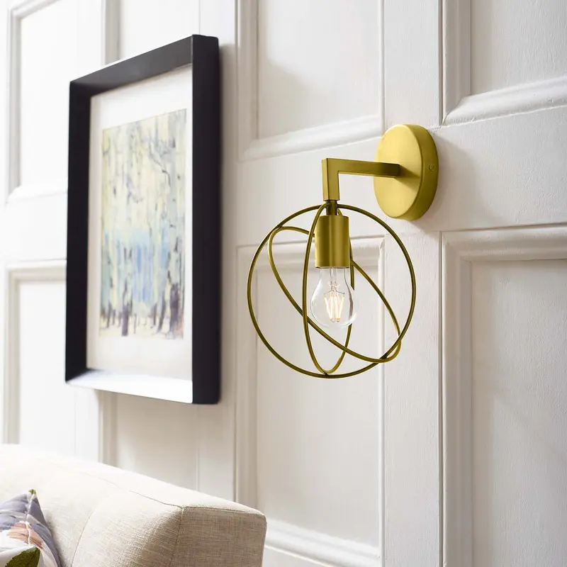 Perimeter Brass Wall Sconce Light Fixture By Modway - EEI-2915
