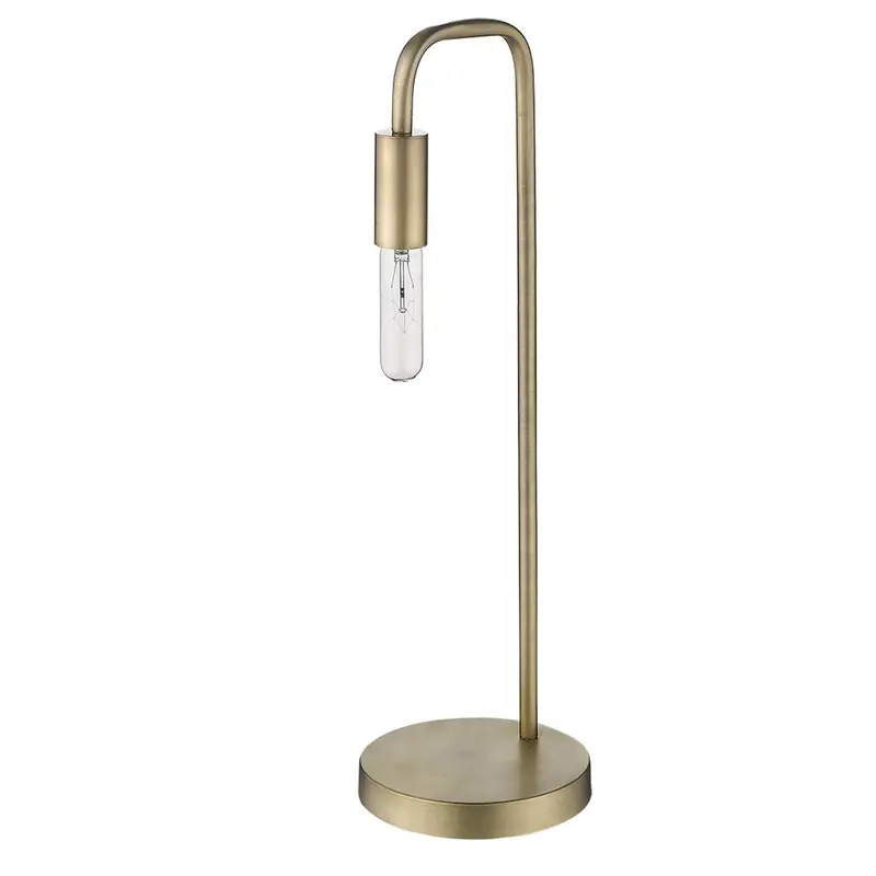 Perret 1-Light Aged Brass Table Lamp By Homeroots