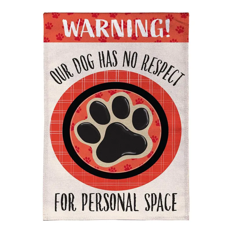 Pet Central Loving Dog Suede Flag House