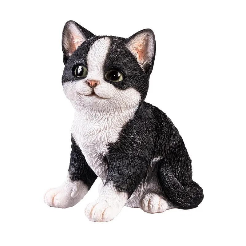 Pet Central Table Decor Resin Tuxedo Cat, 3.7"H