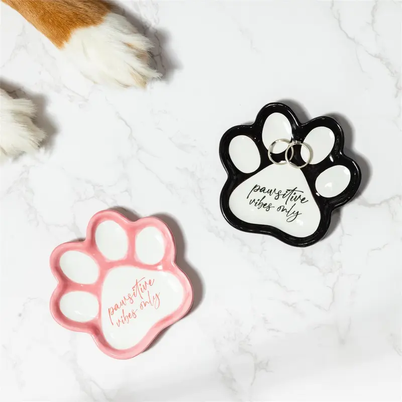 Pet Central Trinket Dish, Dog Paw, Asst of 2, CDU