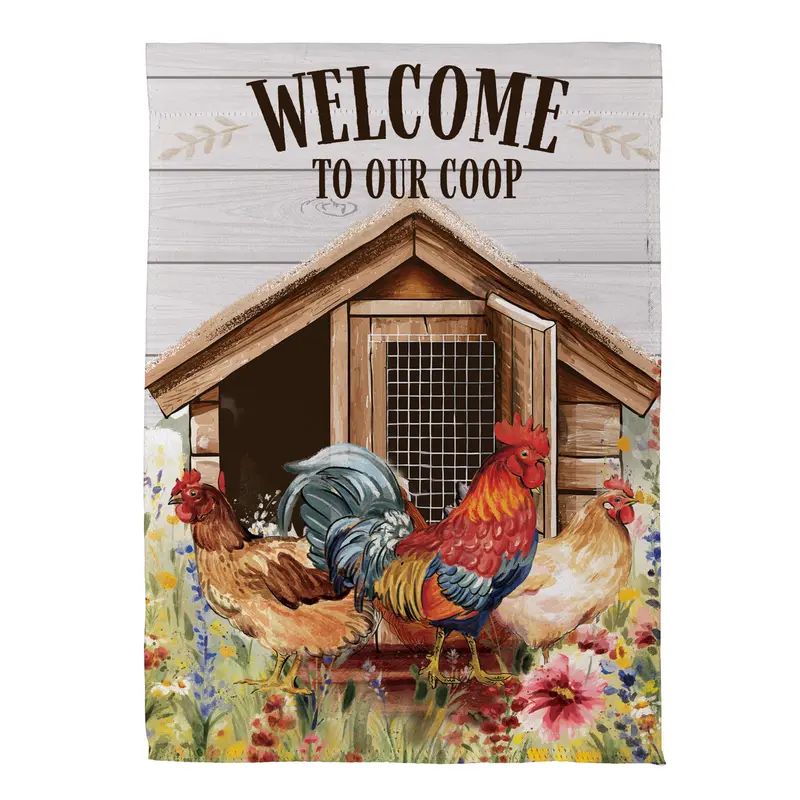 Petal & Plow Coop Suede House Flag