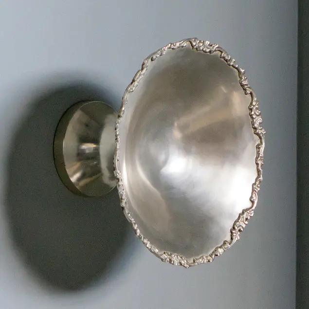 Pewter Platter 11.5"D Round Wall Art By Gold Leaf Design Group