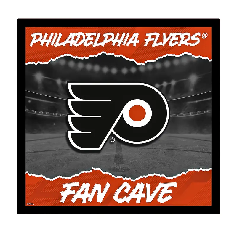 Philadelphia Flyers 23"H x 23"L LED Wall Decor, Edgelite, Square