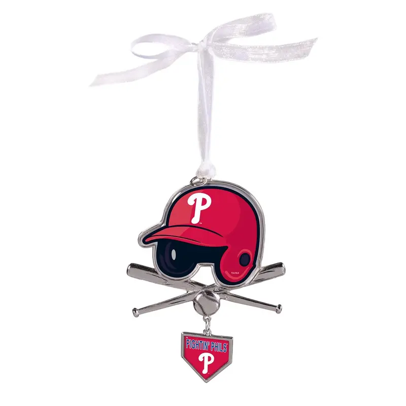 Philadelphia Phillies Shaped Metal Ornament