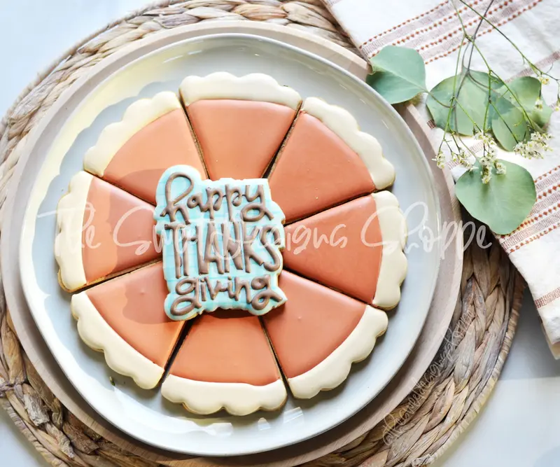 Pie Platter Set ( Slice and Plaque) - Cookie Cutter