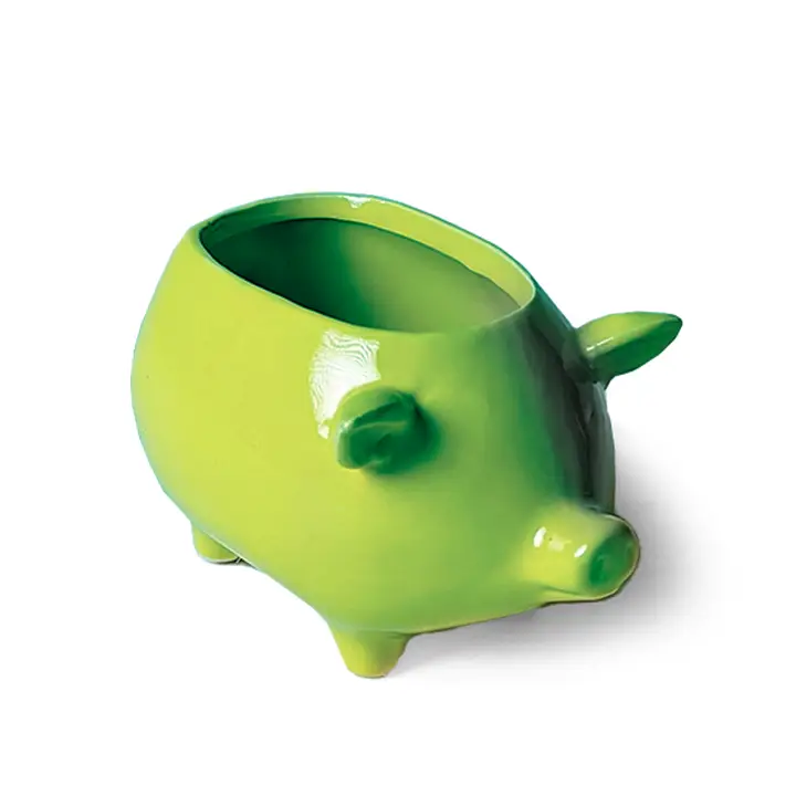 Pig Ceramic Plant Pot 3"