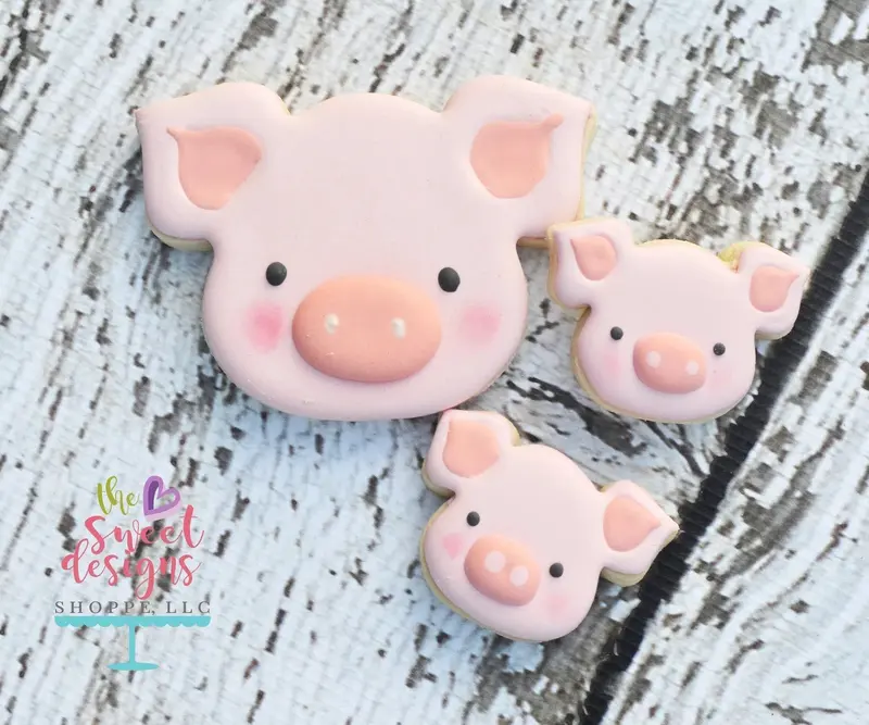Pig Face v2- Cookie Cutter