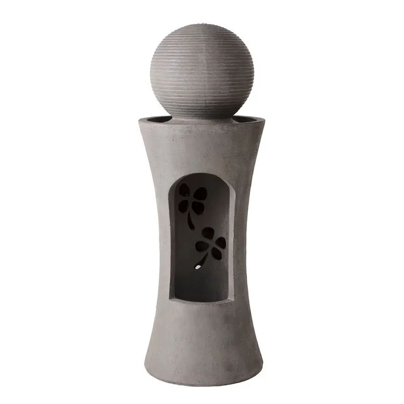 Pillar and Sphere Lighted Fountain,84g3430