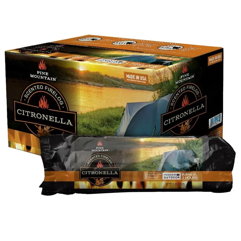Pine Mountain Fire Log 3 hr 4 pk - Open Box