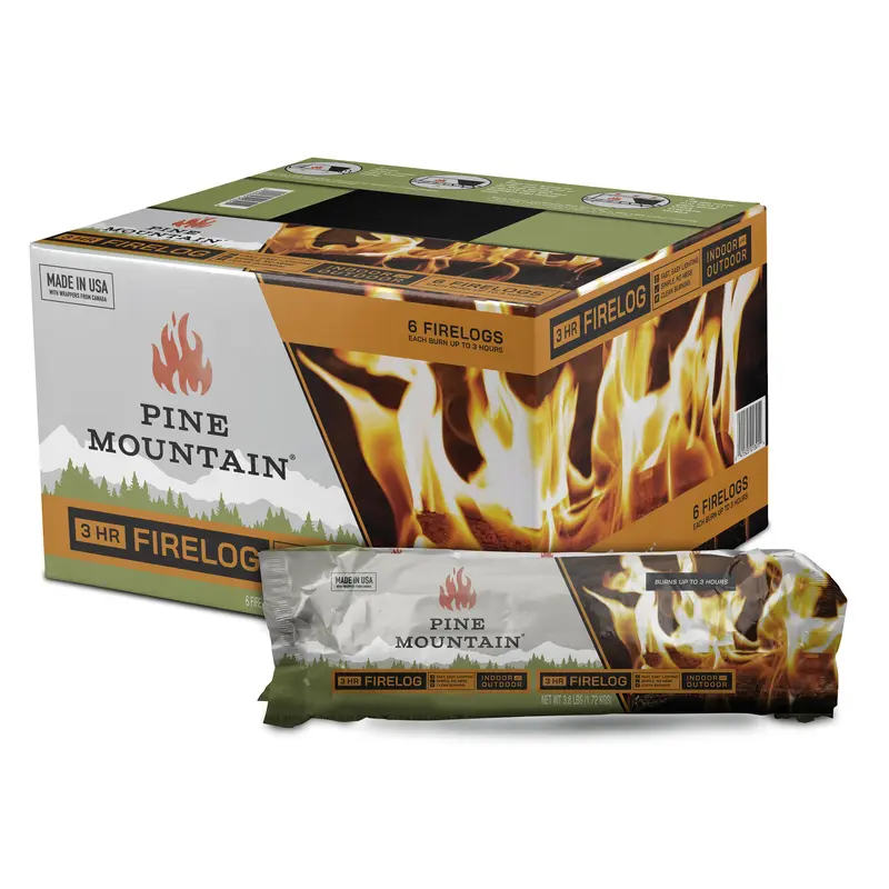 Pine Mountain Fire Log 3 hr 6 pk - Deal of The Week