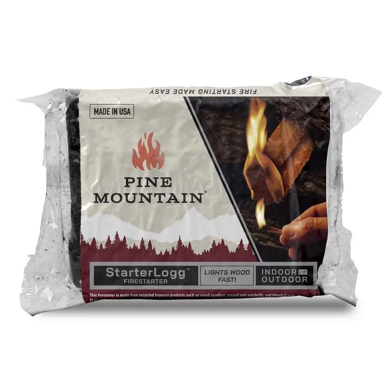 Pine Mountain Starter Logg Pine Sawdust Fire Starter 30 min 4 pk (Pack of 12) - Deal of The Week
