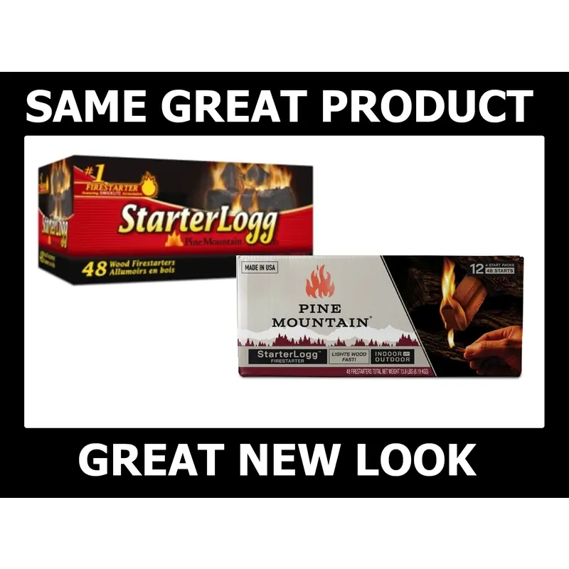 Pine Mountain Starter Logg Pine Sawdust Fire Starter (Pack of 12) - Open Box