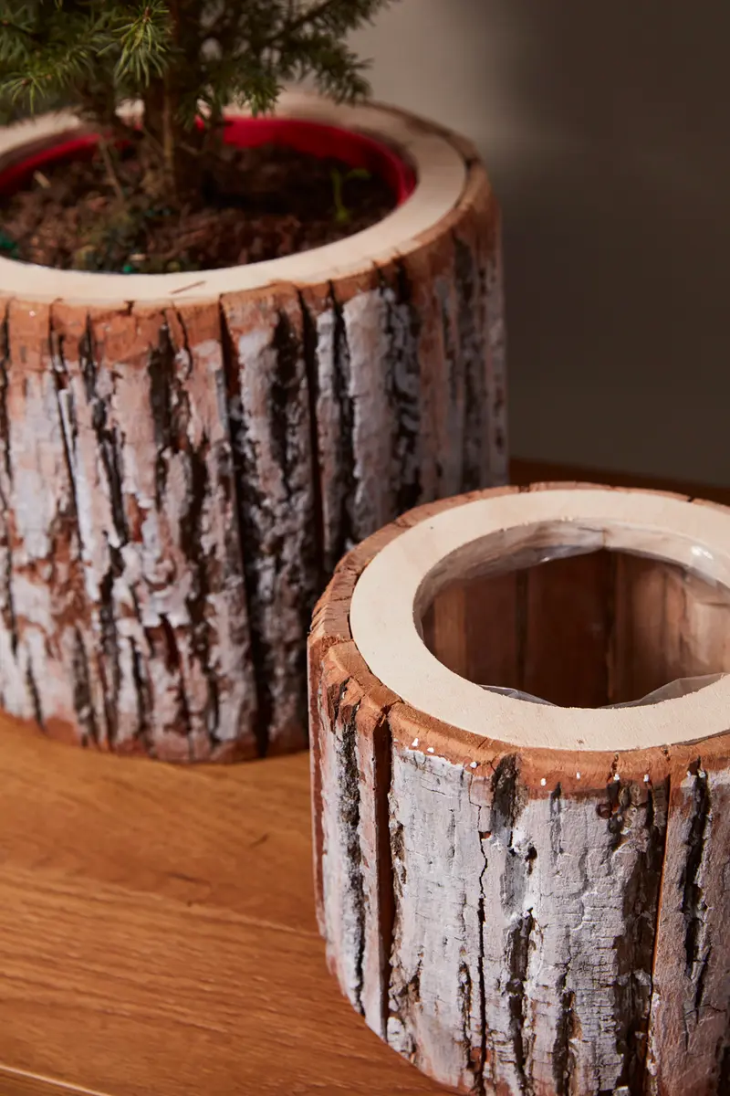 Pinefrost Pot Set of 2 By Accent Decor