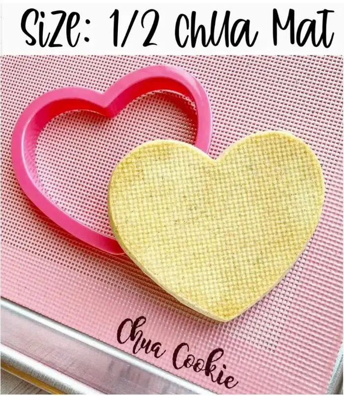 Pink Perforated Silicone Baking Mat - HALF SHEET - by ChuaCookie