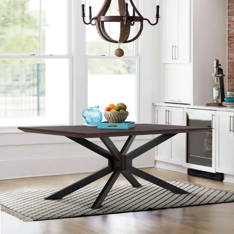Pirate Acacia Modern Dining Table By Armen Living