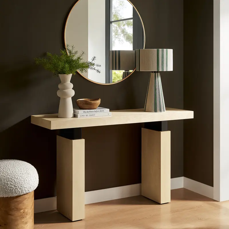 Piston 52" Rectangular Wood Console Table by Modway