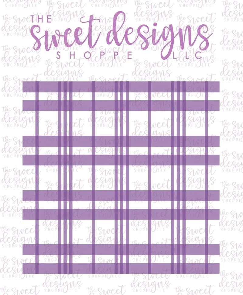 Plaid Layered Stencils ( Set of 2 Stencils) V2