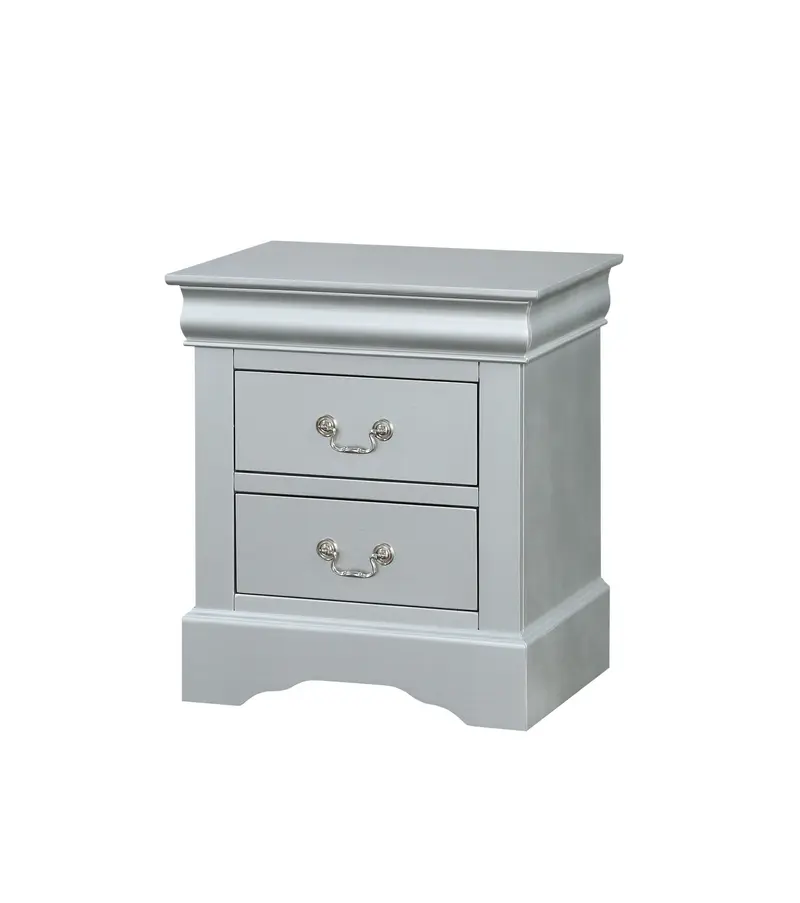 Platinum 2 Storage Drawer Nightstand By Homeroots