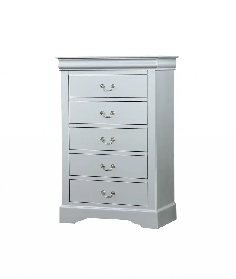 Platinum Wood Chest By Homeroots - 347114