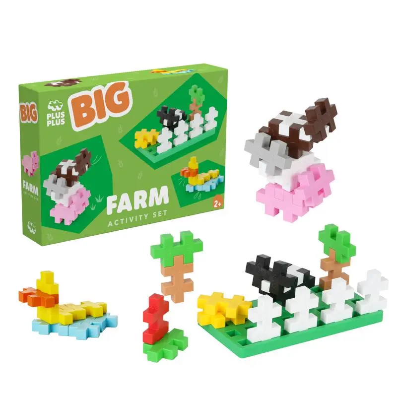 Plus-Plus BIG Farm Activity Set Multicolored 40 pc