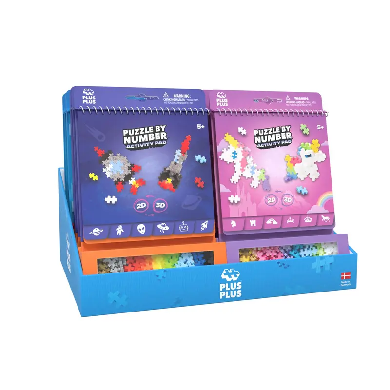 Plus-Plus Puzzle By Number Activity Pad 16 pc (Pack of 16)