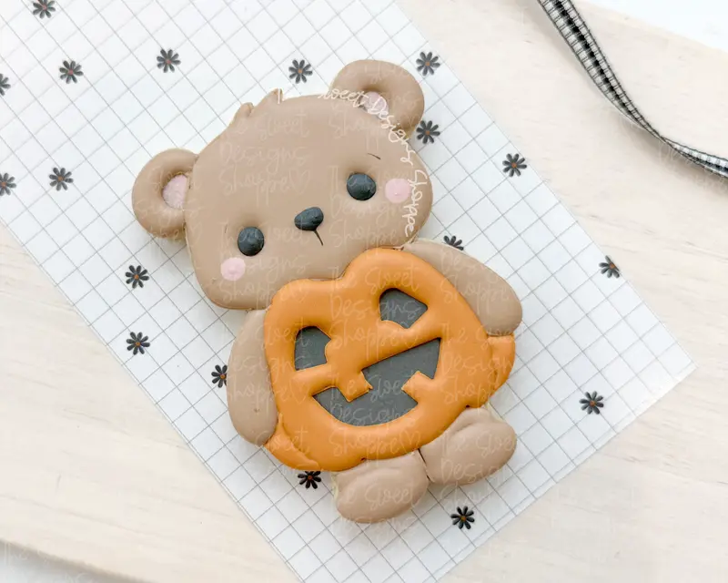 Plush Halloween Bear - Cookie Cutter