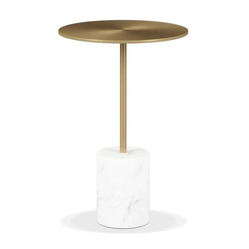 Poke Side Table, Gold By World Modern Design