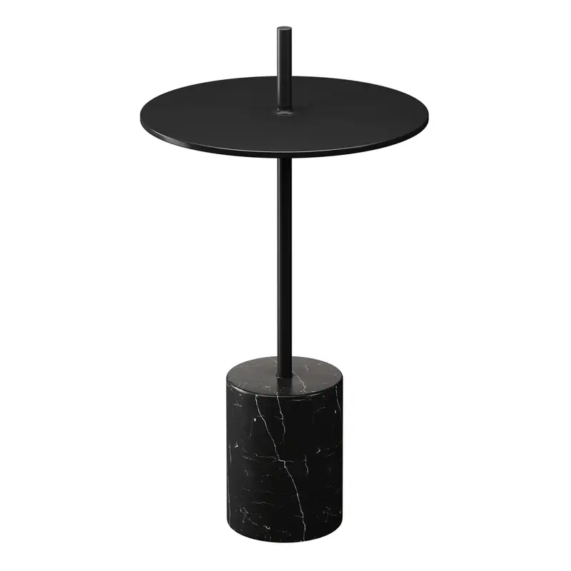 Poke Side Table With Handle, Black By World Modern Design