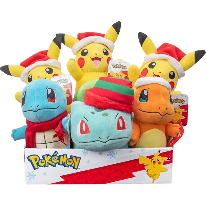 Pokemon Holiday Assorted Plush Toy 8 in. 1 pk