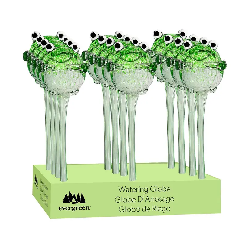 Pollinator Garden Plant Support & Accessories, Watering Globe, Art Glass, Frog, CDU