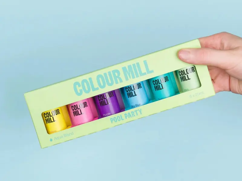 Pool Party Pack - Aqua Blend - (6 Colors of 20ml each) - Food Color by