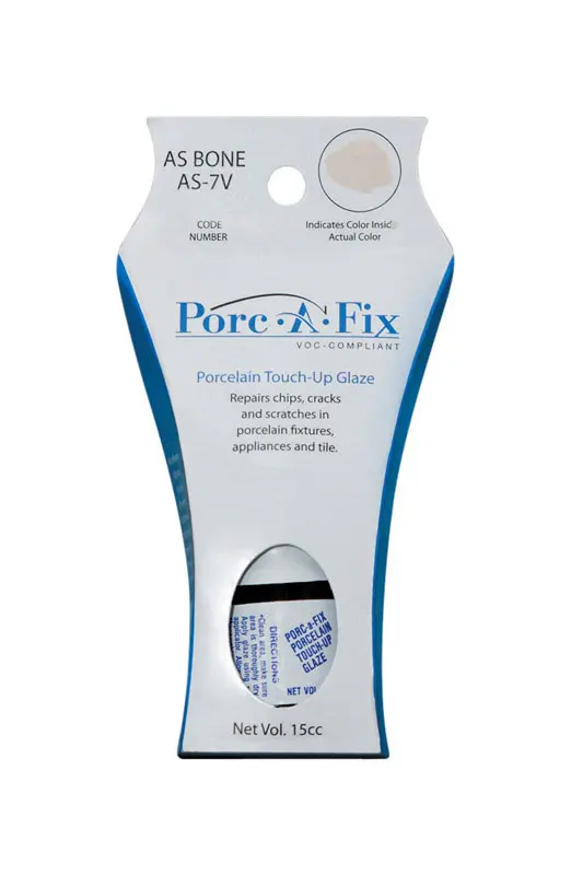 Porc-A-Fix Bone Porcelain Sheen Touch-Up Glaze 15 cc to Repairs Scratches/Small Cracks - Open Box