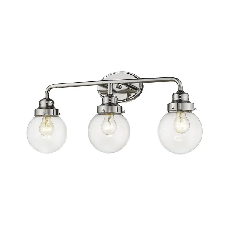 Portsmith 3-Light Polished Nickel Vanity By Homeroots
