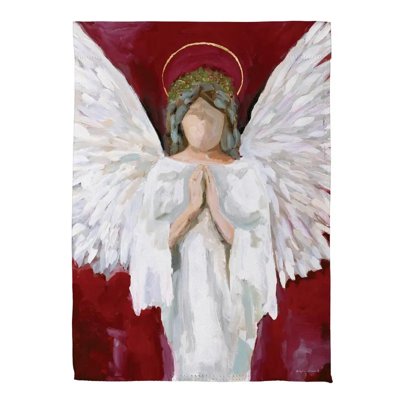 Praying Angel Suede Flag House