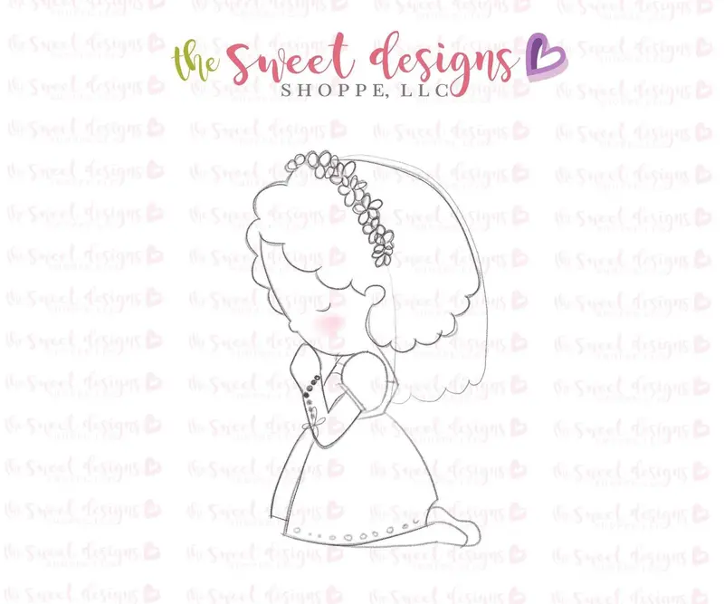 Praying Girl - Sara v2- Cookie Cutter