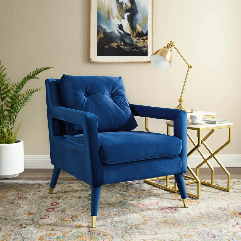 Premise Accent Lounge Performance Velvet Armchair By Modway - EEI-3457