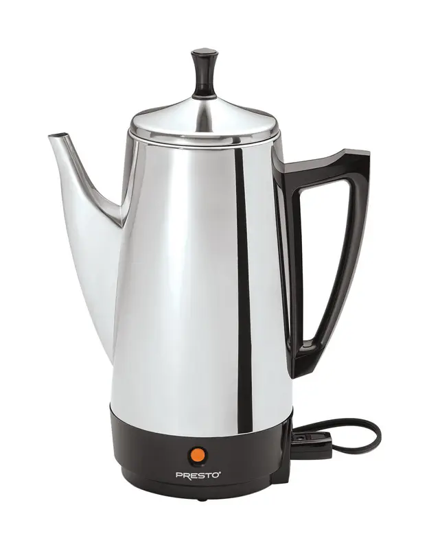Presto 12 cups Silver Percolator - Open Box