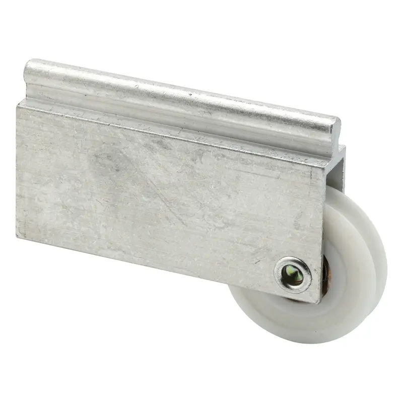 Prime-Line 1-1/2 in. D X 1.75 in. L Aluminum/Nylon Mirror Door Roller Assembly 1 pk - Open Box